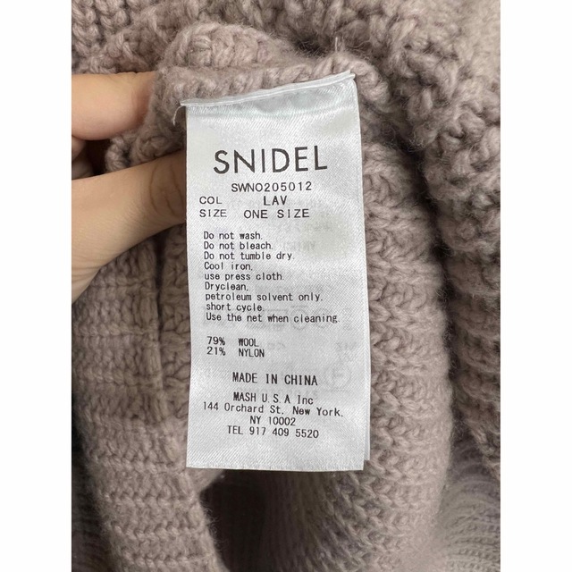 SNIDEL(スナイデル)のsnidel ニットワンピース レディースのワンピース(ミニワンピース)の商品写真