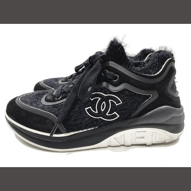 19AW シャネル CHANEL ココマーク シャギー スエード スニーカー 2022
