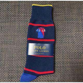 ポロラルフローレン(POLO RALPH LAUREN)の大人気！ボーダー！サッカー　ポロ・ラルフローレンメンズ靴下(ソックス)