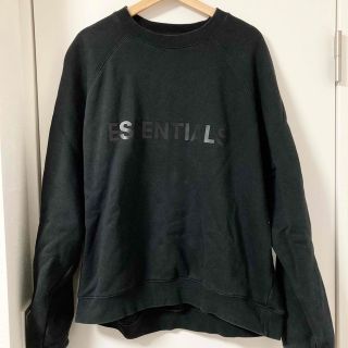 フィアオブゴッド(FEAR OF GOD)の美品 FOG ESSENTIALS エッセンシャルズ スウェット Mサイズ 黒(スウェット)