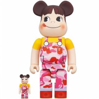 BE@RBRICK BAPE ペコちゃんピンク 100% 400% ベアブリック(その他)