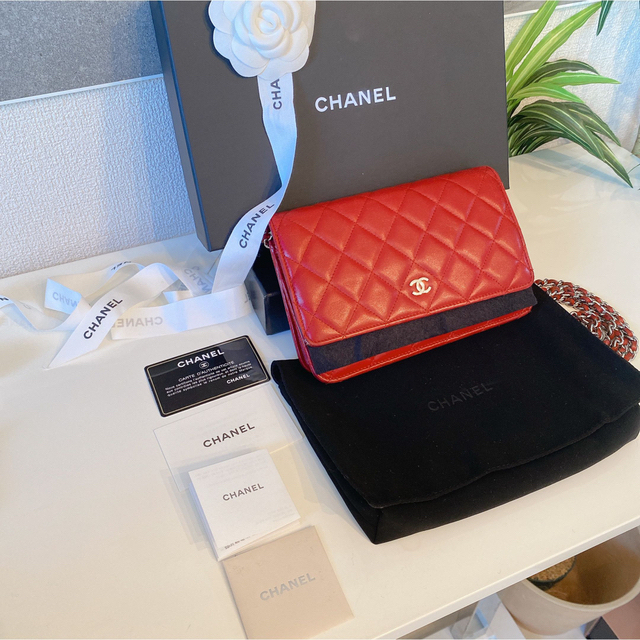 23時迄限定価格‼️【CHANEL】チェーンウォレットショルダー　財布