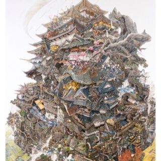 池田学　興亡史　精密微細画ブロックメモ　新品　400ピース(絵画額縁)