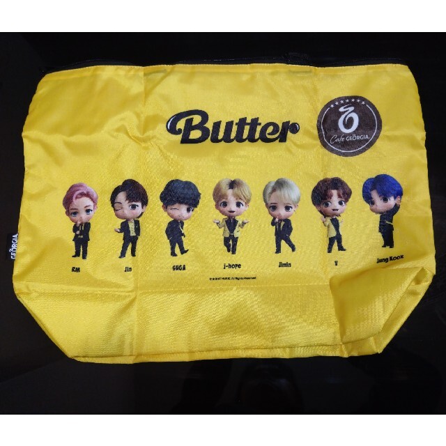 BTS エコバッグ butter TINYTANコラボ　保温冷バッグ エンタメ/ホビーのタレントグッズ(アイドルグッズ)の商品写真