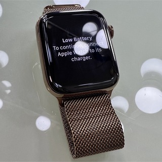 アップル(Apple)のApple Watch4 GPS+CELモデル 44mm  ゴールドステンレス(その他)