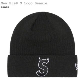 シュプリーム(Supreme)のSupreme New Era S Logo Beanie 黒 新品 正規品(ニット帽/ビーニー)