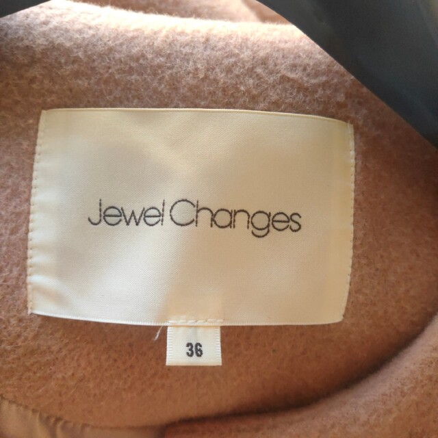 Jewel Changes(ジュエルチェンジズ)のJewel changes ノーカラーロングコート レディースのジャケット/アウター(ロングコート)の商品写真