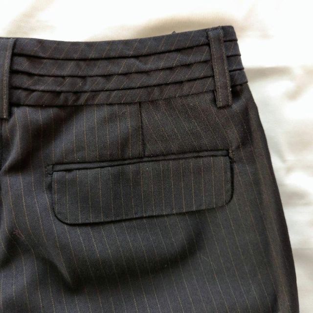 Adam et Rope'(アダムエロぺ)のズボン　パンツ　アダムエロペ　Adam　ウール　36 ネイビー　黒 レディースのパンツ(カジュアルパンツ)の商品写真