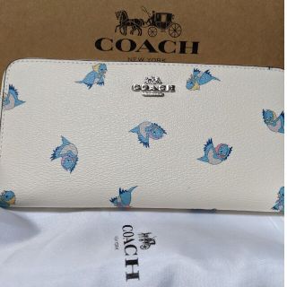 コーチ(COACH)のCOACH  長財布　ディズニーコラボ　幸せの青い鳥(財布)