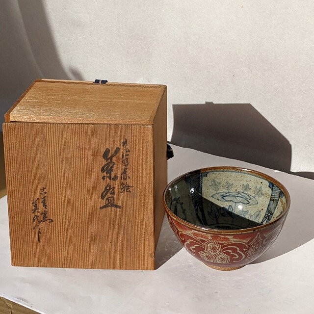 その他 九谷赤絵 九谷美代作 赤絵の青椀 6370円 店舗 大阪