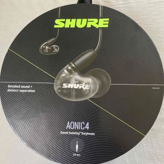 SHURE AONIC4 ブラック 美品(ヘッドフォン/イヤフォン)