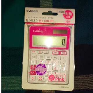 キヤノン(Canon)のCanon 電卓 LS-103TUC-PK　ピンク色(オフィス用品一般)