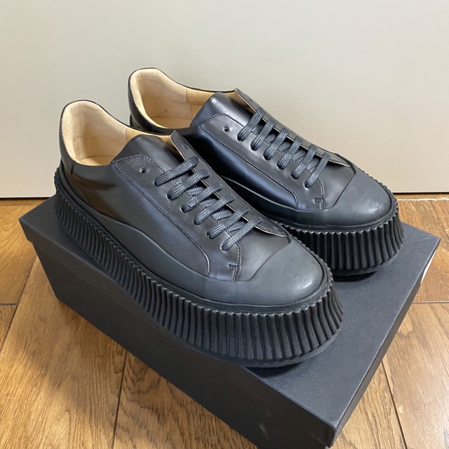 JIL SANDER ジルサンダー ローカットスニーカー 青 26ドレスシューズ-