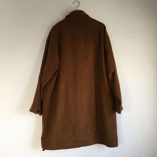 STILL BY HAND(スティルバイハンド)の22AW STILL BY HAND オーバーサイズド バルカラーコート　茶 メンズのジャケット/アウター(ステンカラーコート)の商品写真