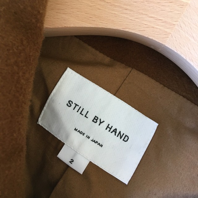 STILL BY HAND(スティルバイハンド)の22AW STILL BY HAND オーバーサイズド バルカラーコート　茶 メンズのジャケット/アウター(ステンカラーコート)の商品写真