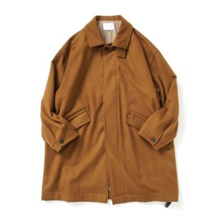 スティルバイハンド(STILL BY HAND)の22AW STILL BY HAND オーバーサイズド バルカラーコート　茶(ステンカラーコート)