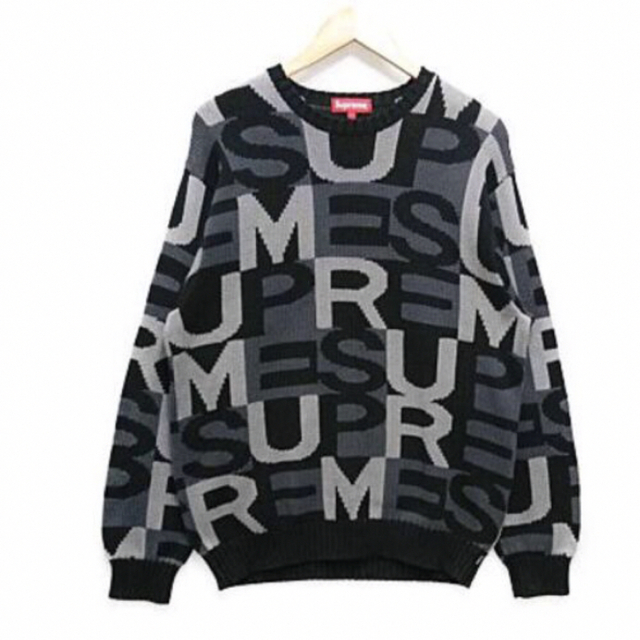 supreme big letters sweater