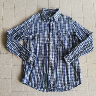 ユニクロ(UNIQLO)のユニクロ　ボタンダウンネルシャツ　L(シャツ)