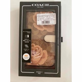 コーチ(COACH)のFOX iPhone11Pro COACHブックケース/PEONY Brown(モバイルケース/カバー)