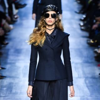 即納-96時間限定 クリスチャンディオール バー ジャケット ネイビー