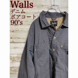 Walls　デニムボアジャケット　90s 古着(Gジャン/デニムジャケット)