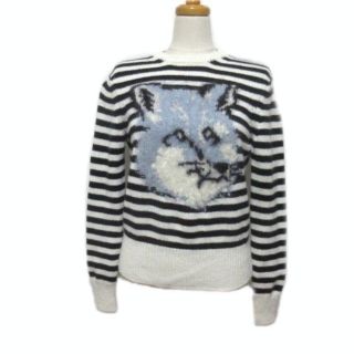 MAISON KITSUNE メゾンキツネ　ボーダー　ウール　セーター　Lサイズ