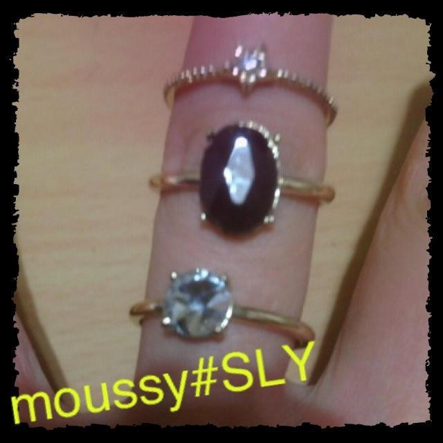 moussy(マウジー)のリング3つセット♡ レディースのアクセサリー(リング(指輪))の商品写真