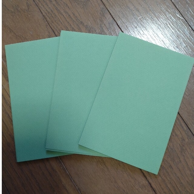 葉書サイズ用紙30枚セット　グリーン　キャンソン　ミ　 タント ハンドメイドの文具/ステーショナリー(カード/レター/ラッピング)の商品写真