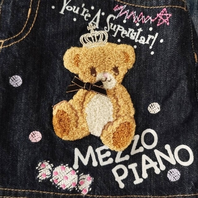 mezzo piano(メゾピアノ)のメゾピアノ　デニムスカート　110　くま キッズ/ベビー/マタニティのキッズ服女の子用(90cm~)(スカート)の商品写真