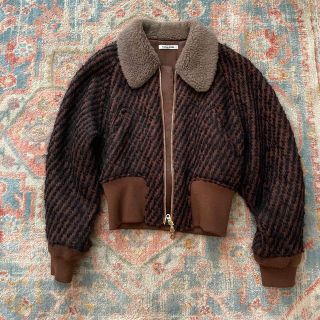 fumika uchida  LOOP TWEED BLOUSON BOA