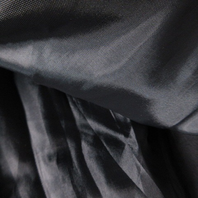 QUEENS COURT(クイーンズコート)のクイーンズコート スカート プリーツ ひざ丈 サイドファスナー コットン 0 黒 レディースのスカート(ひざ丈スカート)の商品写真
