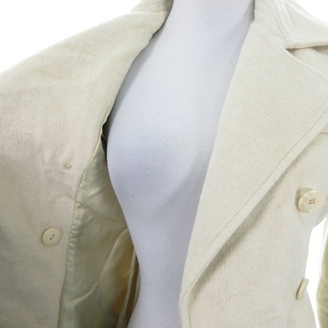 PRIVATE LABEL(プライベートレーベル)のプライベートレーベル コート  ピーコート 長袖 テーラードカラー アイボリー レディースのジャケット/アウター(ピーコート)の商品写真