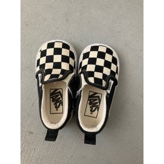 ヴァンズ(VANS)のvans チェッカーフラッグ　スリッポン(スニーカー)