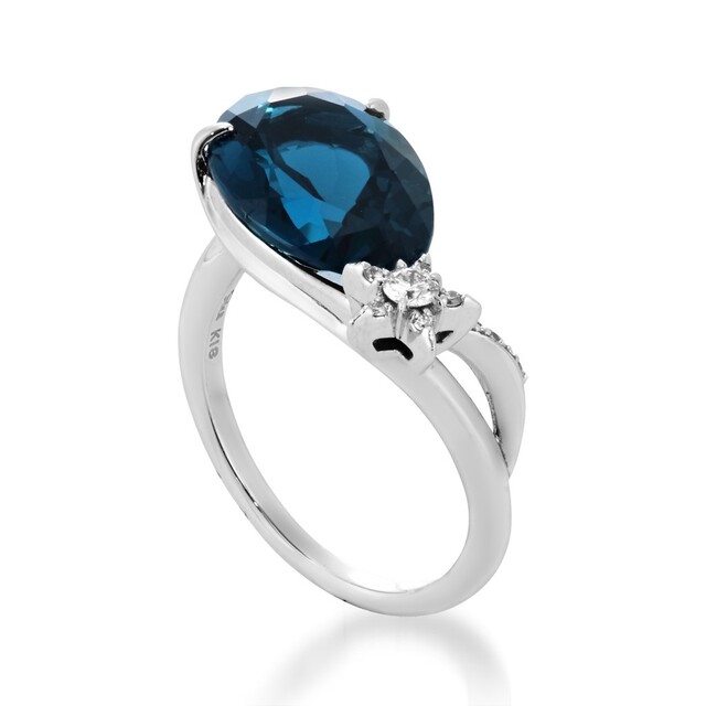 STAR JEWELRY(スタージュエリー)のスタージュエリー K18 リング NIGHT BLUE ロンドンブルートパーズ レディースのアクセサリー(リング(指輪))の商品写真