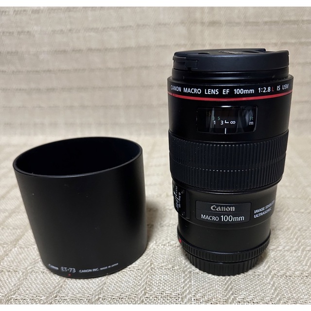 Canon(キヤノン)の美品 Canon EF 100/2.8 L マクロ IS USM スマホ/家電/カメラのカメラ(レンズ(単焦点))の商品写真