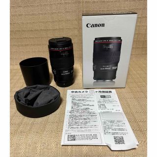 キヤノン(Canon)の美品 Canon EF 100/2.8 L マクロ IS USM(レンズ(単焦点))