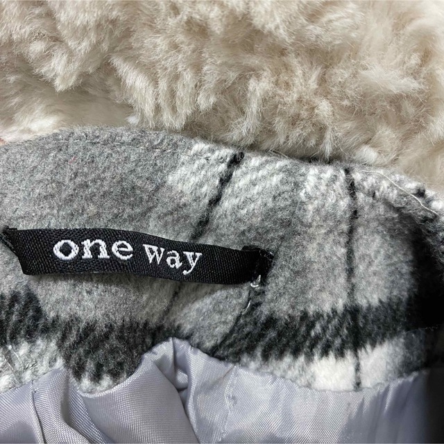 one*way(ワンウェイ)のチェック柄ミニスカート レディースのスカート(ミニスカート)の商品写真