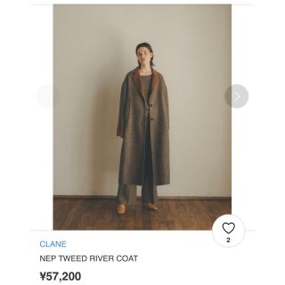 クラネ(CLANE)のCLANE NEP TWEED RIVER COAT (ロングコート)