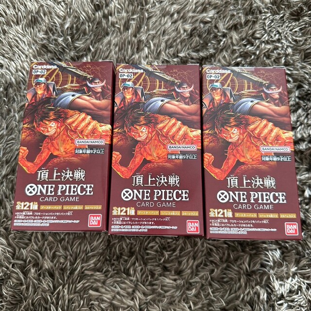 新品未開封ONE PIECE  ロマンスドーン、新時代の主役、強大な敵　3BOX