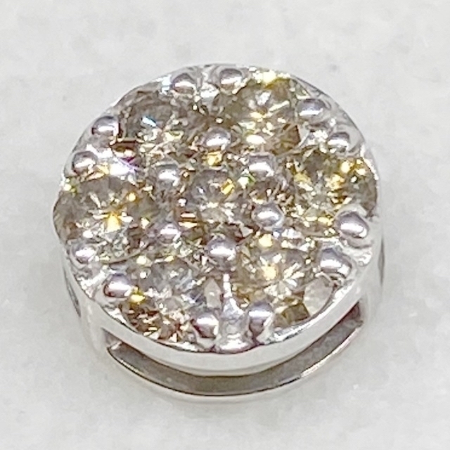 シャンパンゴールドの輝き☆ ペンダントヘッド ダイヤ0.5ct K18WG