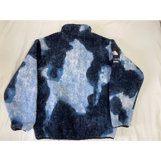 【M】supreme bleached denim print fleece