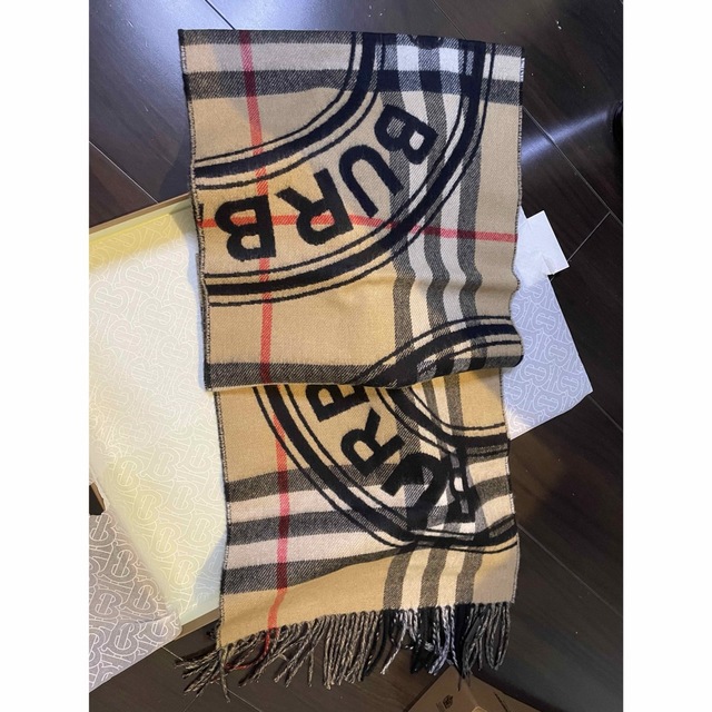 BURBERRY - モンタージュプリント カシミアスカーフ新作新品マフラーの