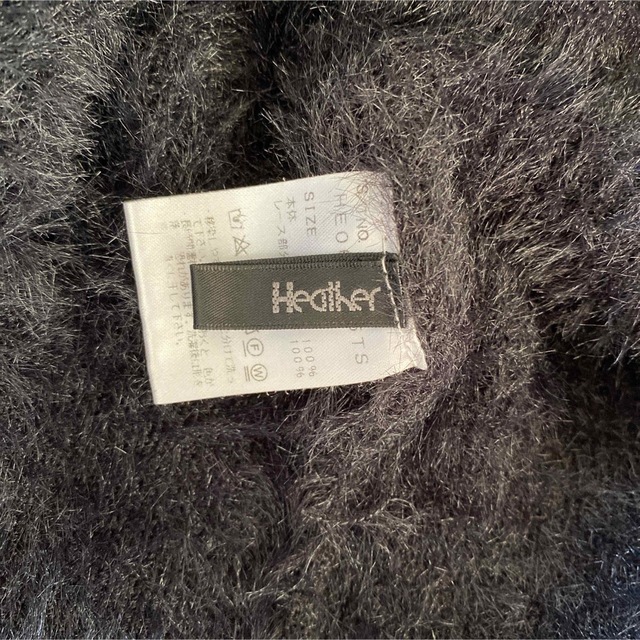 heather(ヘザー)の【即購入可】Heather ヘザー 黒 ニット セーター 量産 地雷 病みかわL レディースのトップス(ニット/セーター)の商品写真