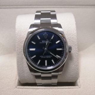 ロレックス(ROLEX)のロレックス オイスターパーペチュアル 124200 ブライトブルー 青 34(腕時計(アナログ))