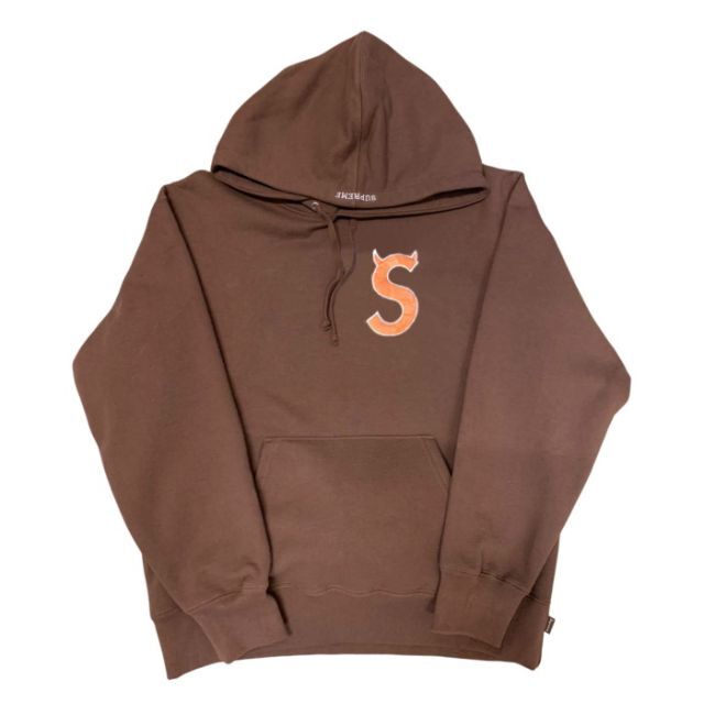 限定品】 Supreme - L ブラウン Sweatshirt Hooded Logo S Supreme