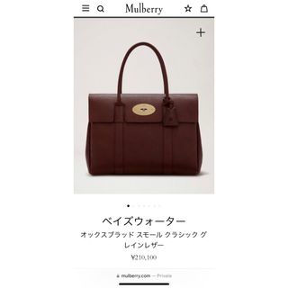 マルベリー(Mulberry)の即日配送✨ マルベリー　ベイズウォーター  銀座三越で購入(ハンドバッグ)