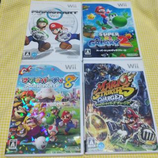 Wiiソフト４本セット スーパーマリオギャラクシーほか(家庭用ゲームソフト)