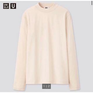 ユニクロ(UNIQLO)のUNIQLO U ユニクロユー　マーセライズコットンクルーネックT（長袖）(Tシャツ(長袖/七分))