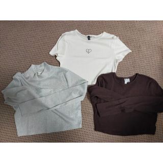 エイチアンドエム(H&M)のH＆Mショート丈トップス　3点セット(その他)