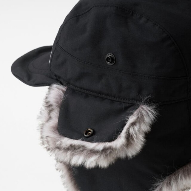 THE NORTH FACE(ザノースフェイス)の【新品】ノースフェイス　フロンティアキャップ　L　黒　ブラック　寒冷地　ボンバー メンズの帽子(キャップ)の商品写真